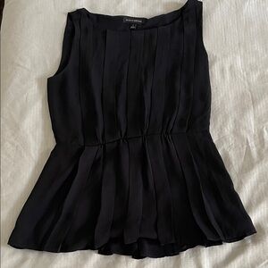 Banana Republic Black Pleated Blouse